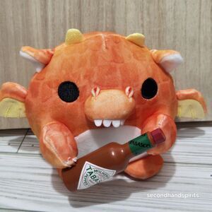 Zuru Snackles Felix Tabasco Hot Sauce Orange Dragon 5" Mini Brands Stuffed Plush